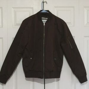 Goodfellow & Co Bomber Jacket sz S Dark Green Water Resistant